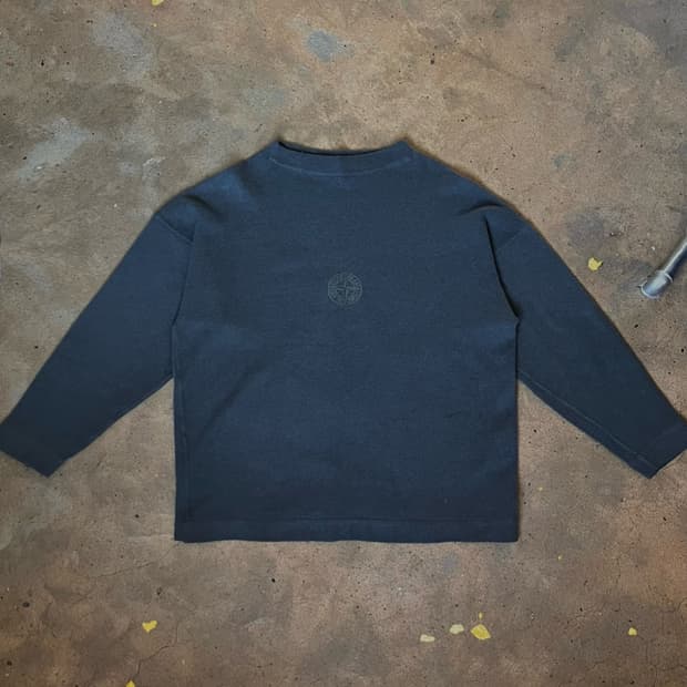 [XXL]91AW 스톤아일랜드 아카이브 로고 후리스 점퍼