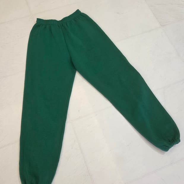 그린 조거 (Made in USA, 미국 감성 핏, 기모있음)