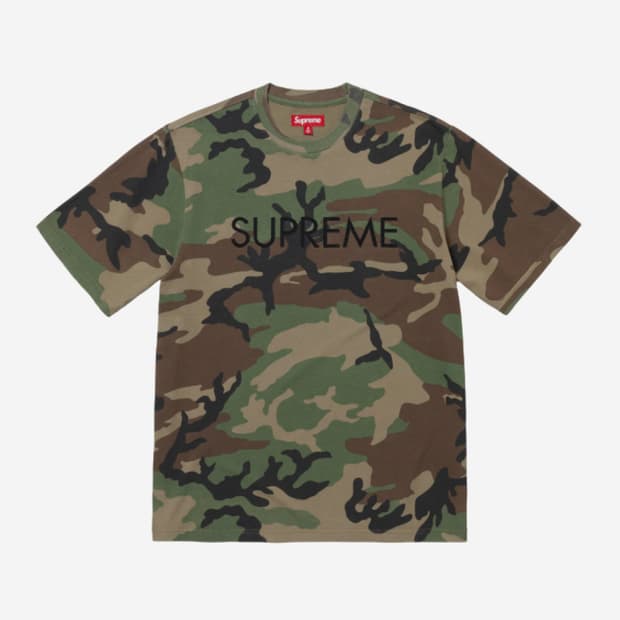 슈프림 카모 supreme capital top woodland camo