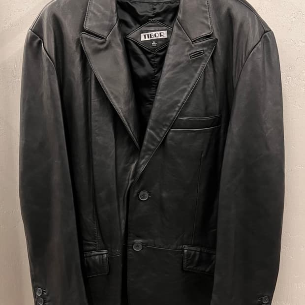 TIBOR 가죽 자켓 XL