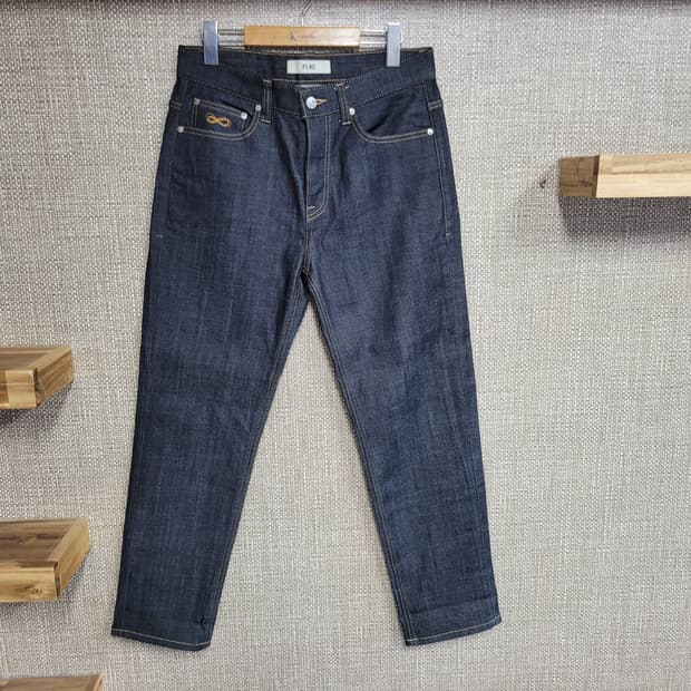 32인치 플랙 스티즈 청바지 플랙진 진청