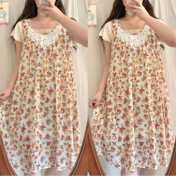 모리 플로럴 원피스