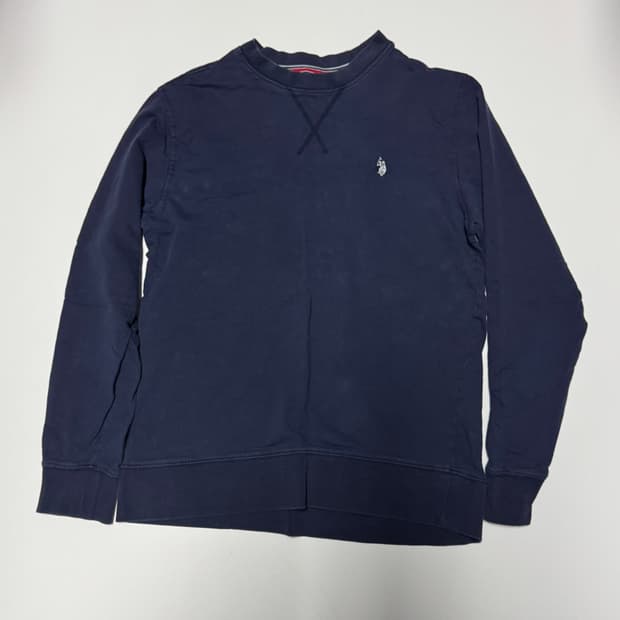 여성 US 폴로 포니 로고 긴팔 롱 슬리브 맨투맨 M 네이비