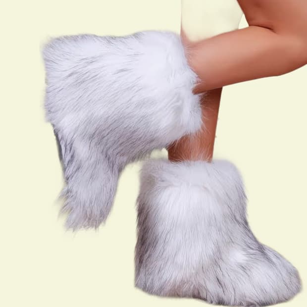 퍼 부츠 Fur boots