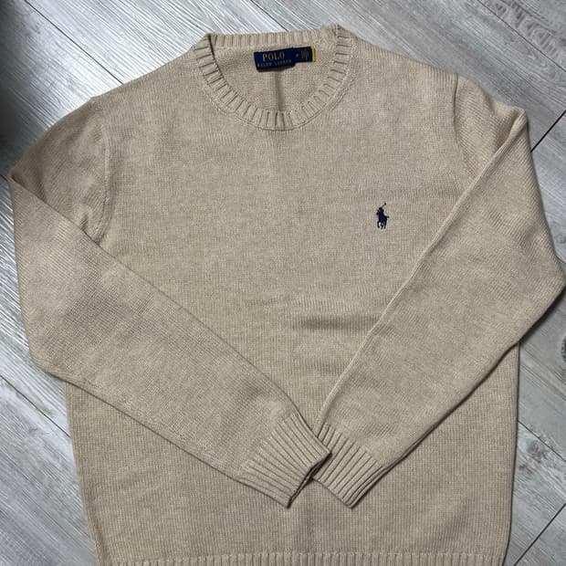폴로 오트밀 니트 M 새상품 
