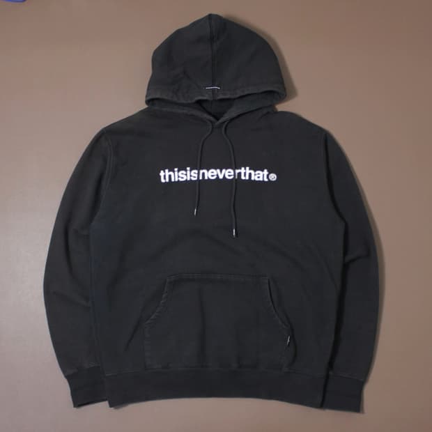 Thisisneverthat 디스이즈네버뎃 기모 블랙 후드티