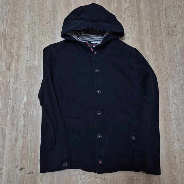 쉽스 여성 모직 버튼 후드집업 XL(105)