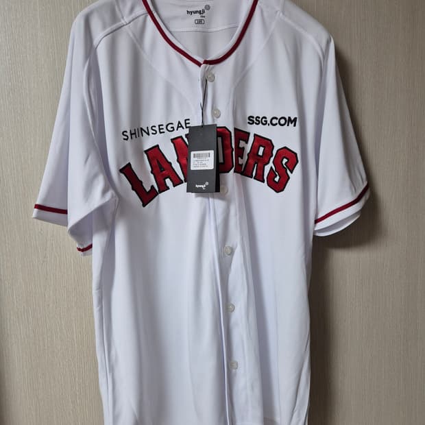 (새제품) SSG 랜더스 야구 유니폼 화이트 새상품 105