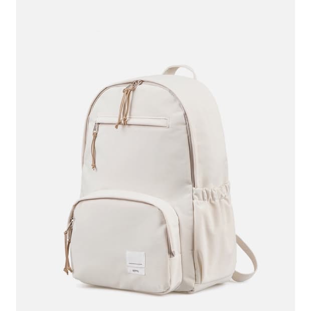 베이프릴 플레인 백팩 아이보리