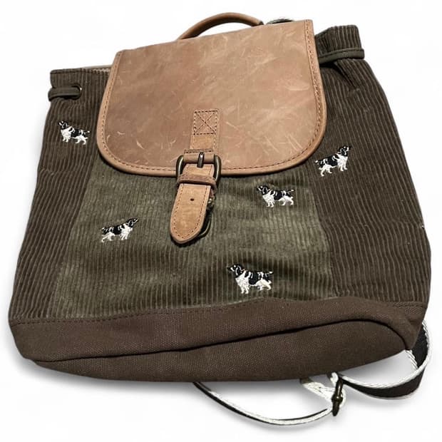 엘엘빈 빈티지 코듀로이 강아지 백팩 24x28
