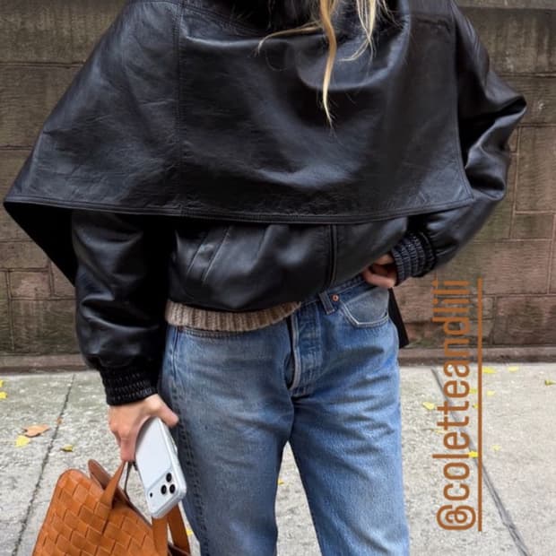 maryam nassir zadeh leather scarf