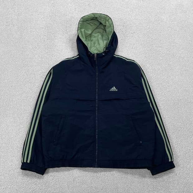 아디다스 올드스쿨 3s 후드 점퍼 네이비