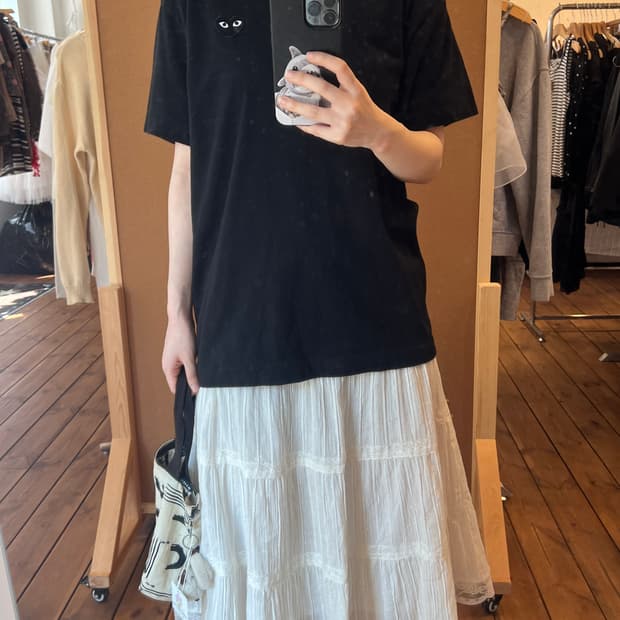 꼼데가르송 블랙 베이직 반팔