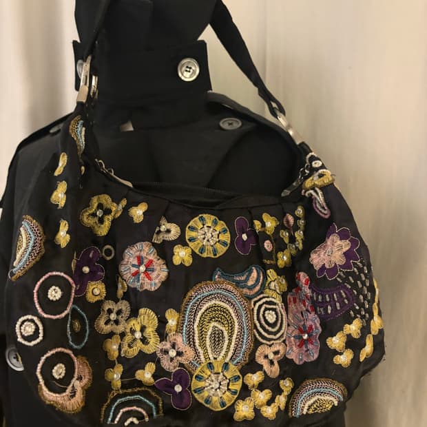 빈티지 비즈 호보백