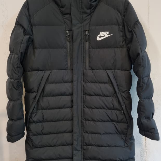나이키 오리털 롱패딩 XL 블랙