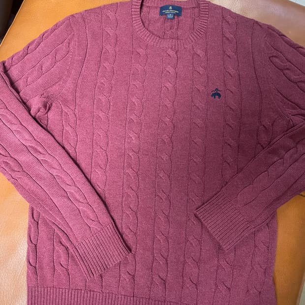 브룩스 브라더스 케이블 니트