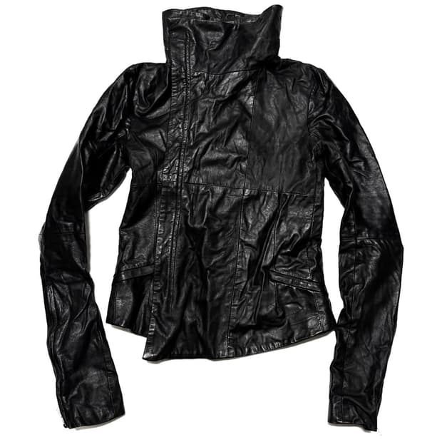 EKAM - 026 하이넥 레더 자켓