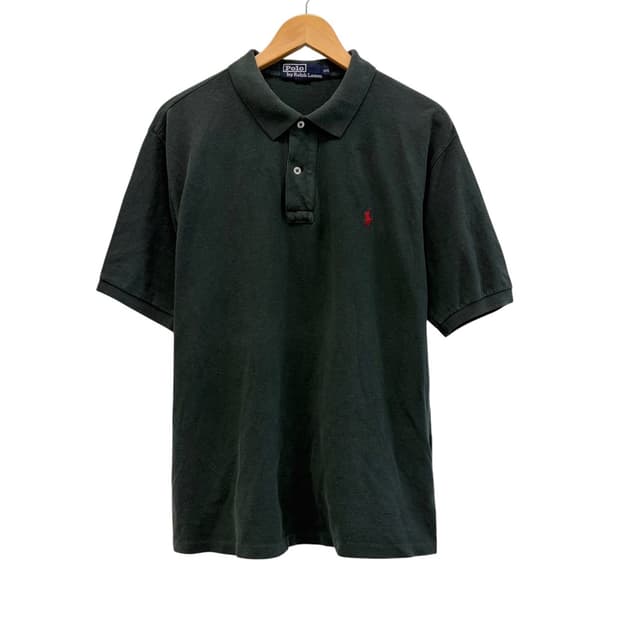 90s 폴로 피케 반팔 피케티 카라티 다크그린 (XL)