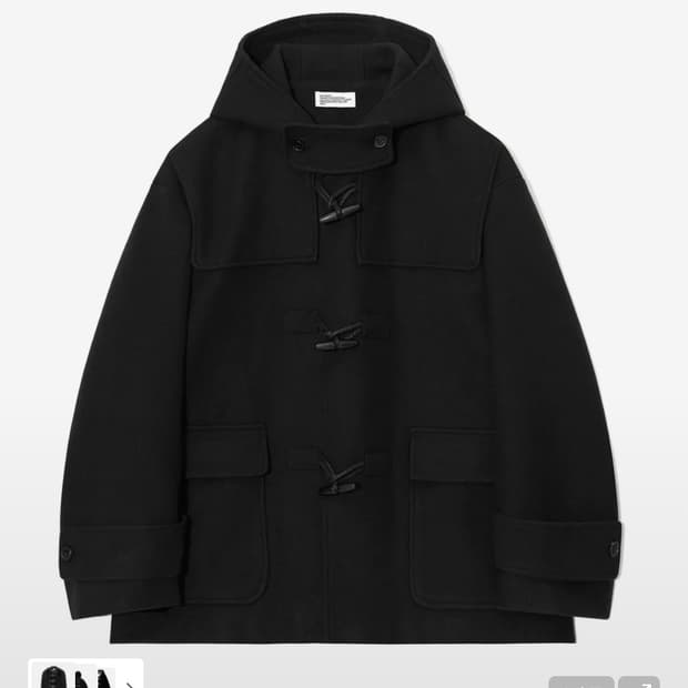 파르티멘토 떡볶이 코트 블랙