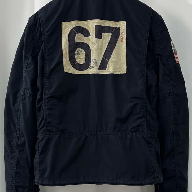 폴로 랄프로렌 67플래그 카페레이서 모토사이클 자켓