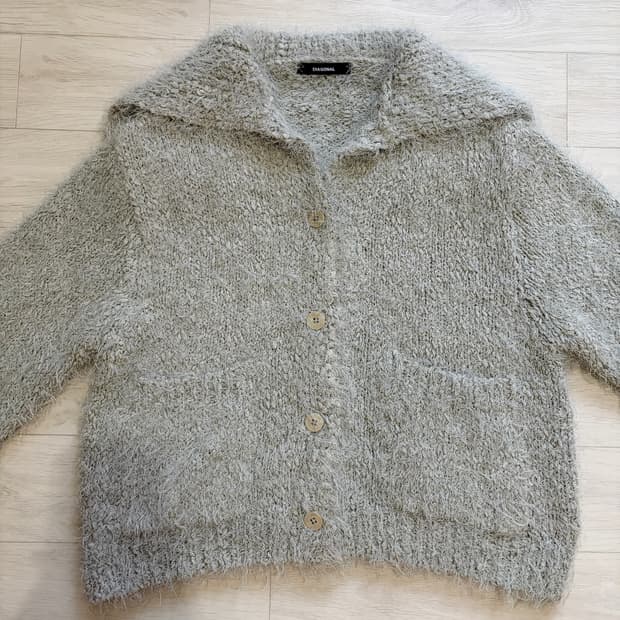 다이애그널 세일러 가디건 민트그레이 (상태 좋음)