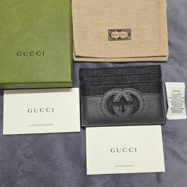 (정품) 구찌 인터로킹 G컷아웃 카드지갑/남녀공용/개인/팝니다.