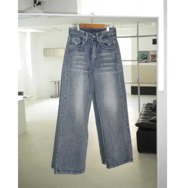 빈티지 포켓 데님 팬츠