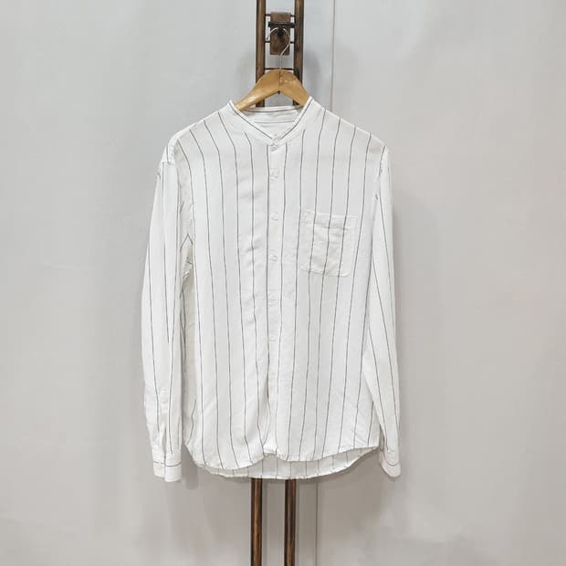 클럽모나코 스트라이프 린넨 셔츠 남방 105