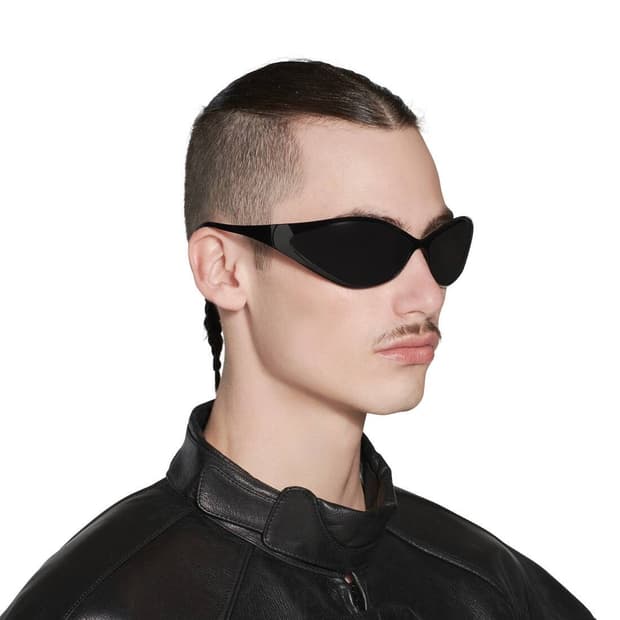 [os] 발렌시아가 90s 오발선글라스 블랙