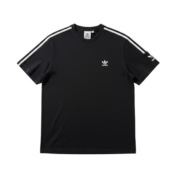 (XL) 아디다스 오리지날 삼선 반팔 티 블랙