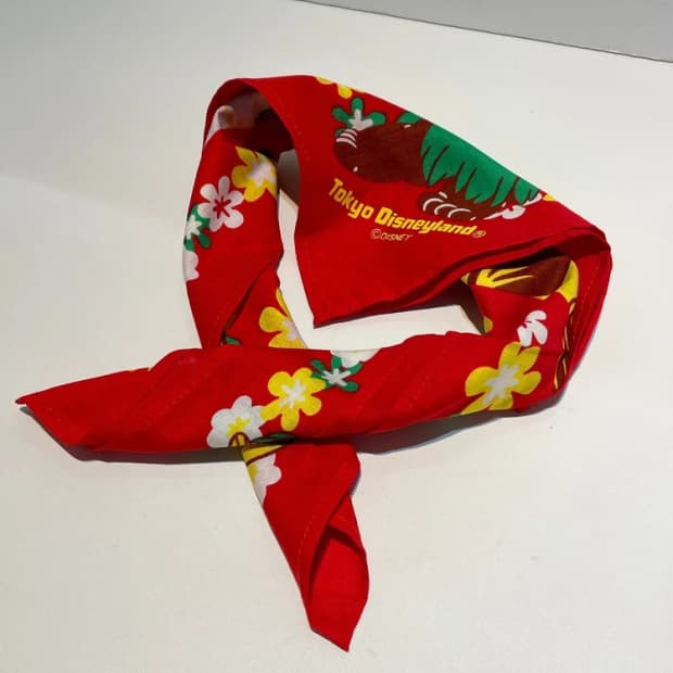 도쿄 디즈니 랜드 미키마우스 하와이안 쁘띠 손수건 A1366