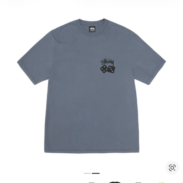 스투시 피그먼트 반팔 네이비