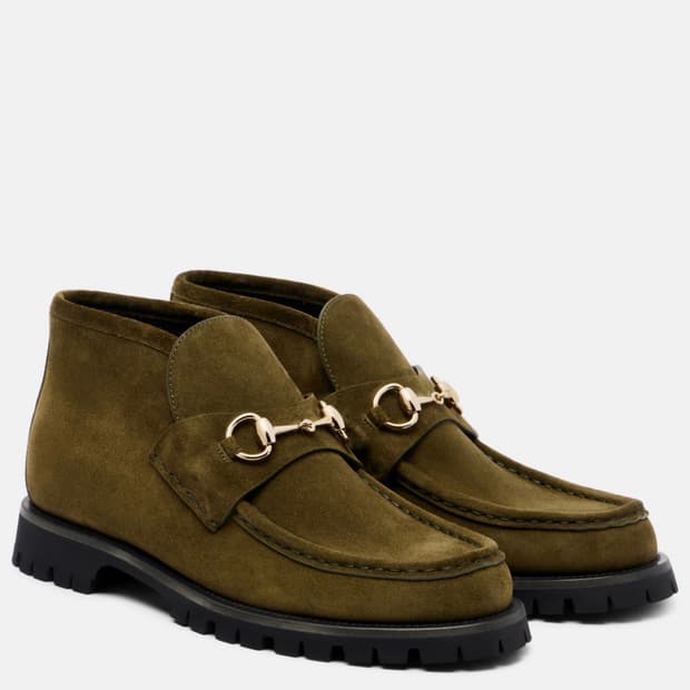 Gucci 25FW 홀스빗 스웨이드 부츠