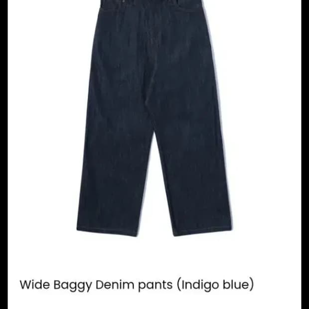 1)노드 nod 와이드 배기 데님 팬츠 인디고 블루