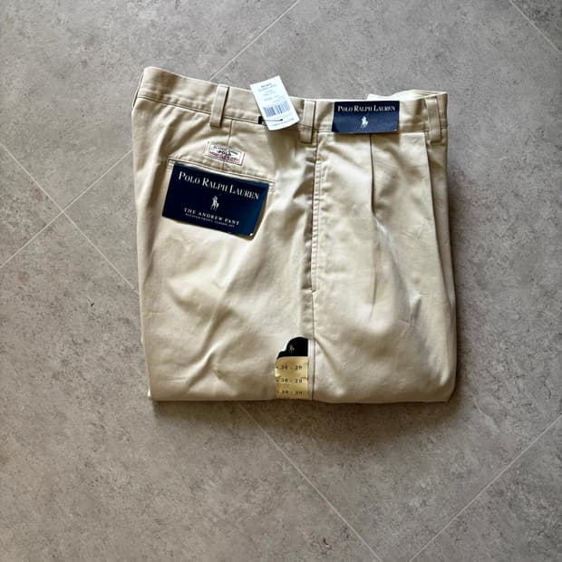 90's 폴로 랄프로렌 Andrew 치노 팬츠 34~35"
