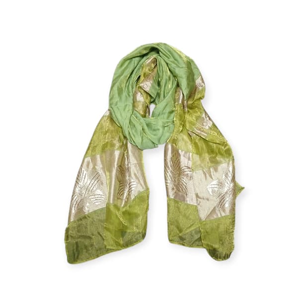 히피 그린 나뭇잎 스카프