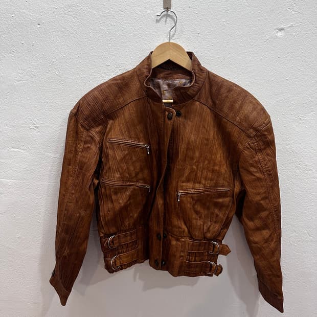 USA 빈티지 브라운 양가죽 자켓M
