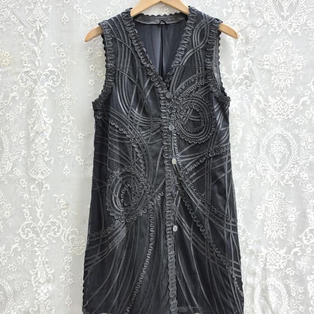 80s 일본 양가죽 베스트 (made in japan)