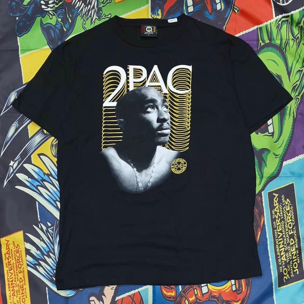 90's Cross Colours 2pac 반팔 L