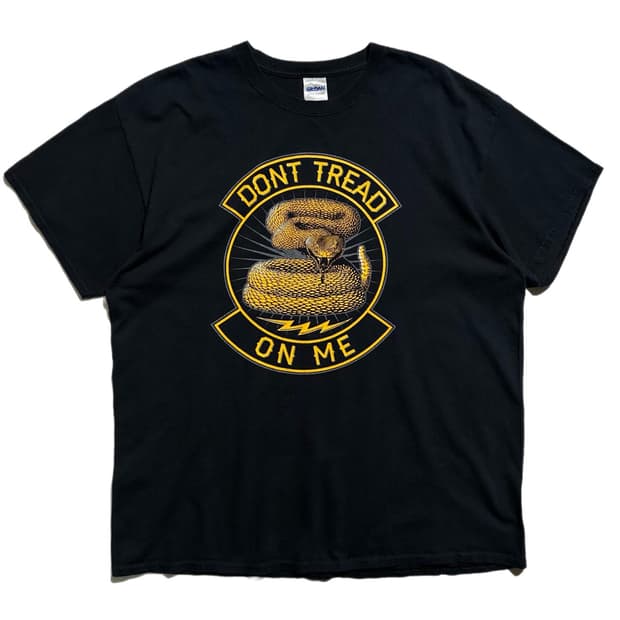 DONT TREAD ON ME SNAKE 프린트 반팔