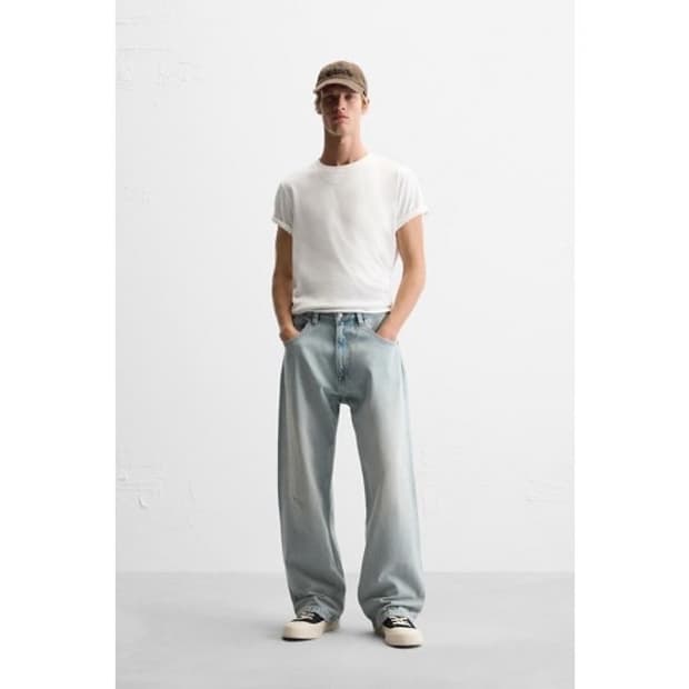 자라 ZARA JEANS BAGGY FIT 미디움 블루