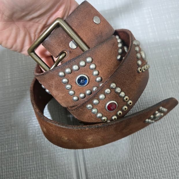 [32]RRL 스터드 러프아웃 벨트