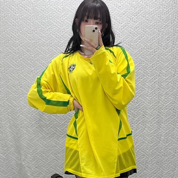 나이키 레트로 브라질 국가대표 유니폼 롱슬리브 L C11300