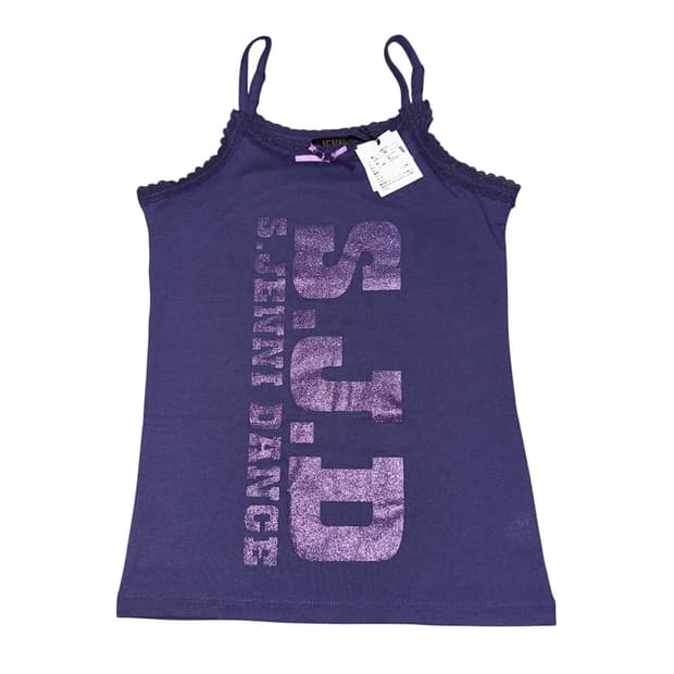 Y2K Purple SJD Graphic Cami Top