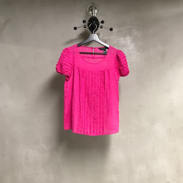 마크제이콥스 실크 반팔 블라우스 핑크 4(W)