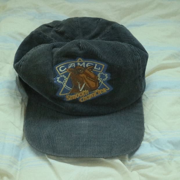 카멜 코듀로이 캡