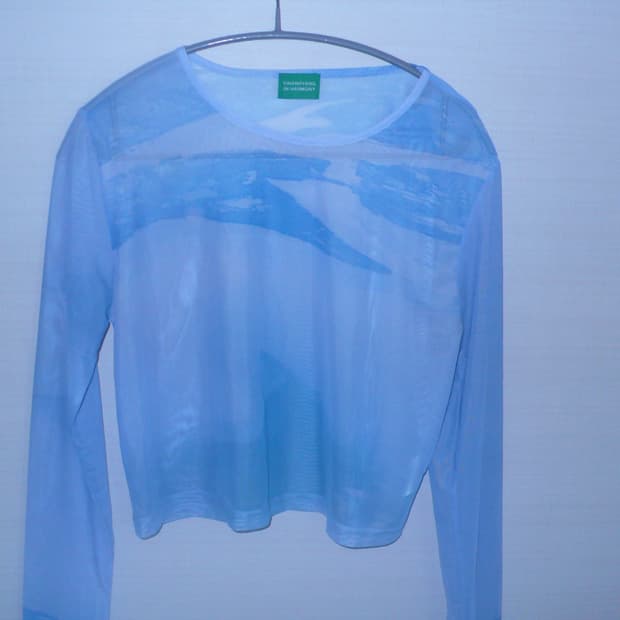Yin and yang in Harmony Mesh print top