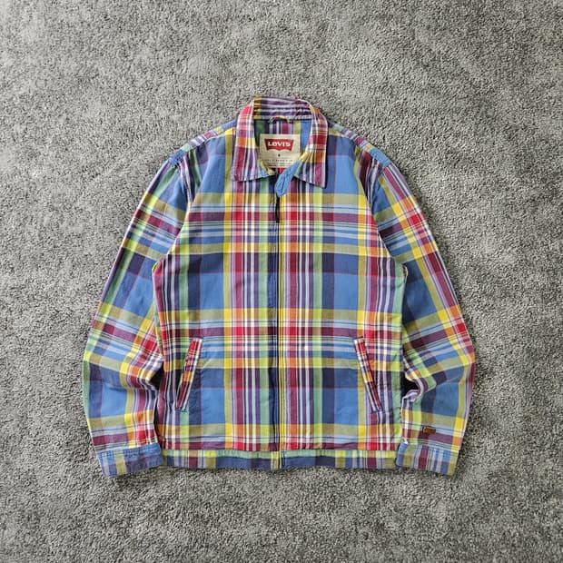 LEVIS 체크 패턴 자켓