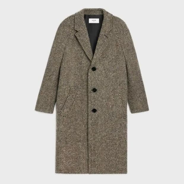 [BTS 뷔님 착용] 셀린느 23fw 헤링본 트위드 코트