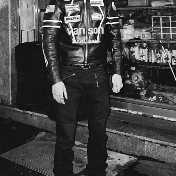 벤슨 레더 라이더 자켓 VANSON RACE JACKET